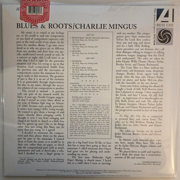 Charlie Mingus* : Blues & Roots (LP, Album, Mono, RE, 180)