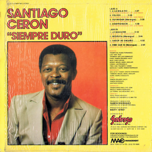 Santiago Ceron : Siempre Duro (LP, Album)