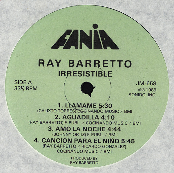 Ray Barretto : Irresistible (LP, Album)