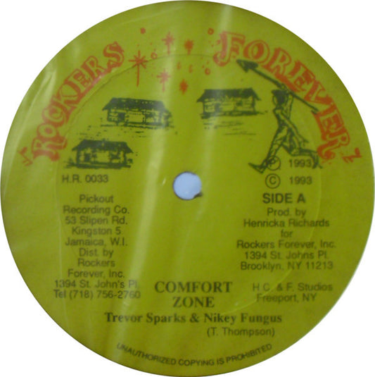 Trevor Sparks & Nikey Fungus / Peter Dragon : Comfort Zone / No Time Fe Waste (12")