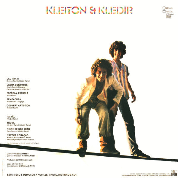 Kleiton & Kledir : Kleiton & Kledir (LP, Album)