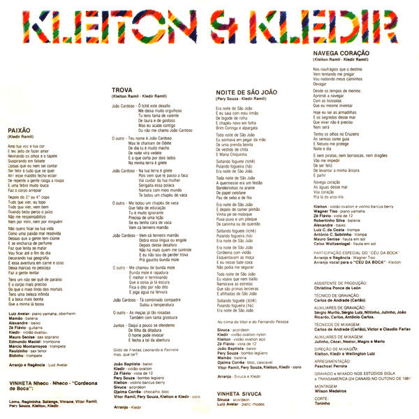 Kleiton & Kledir : Kleiton & Kledir (LP, Album)