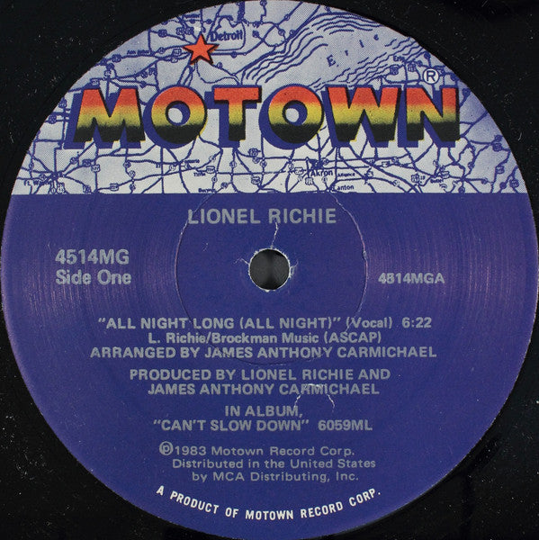 Lionel Richie : All Night Long (All Night) (12", Single)