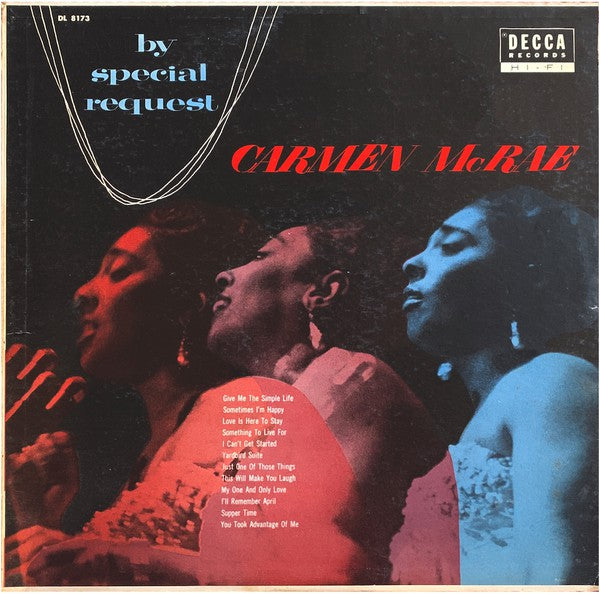 Carmen McRae With Mat Mathews Quintet : By Special Request (LP, Mono)