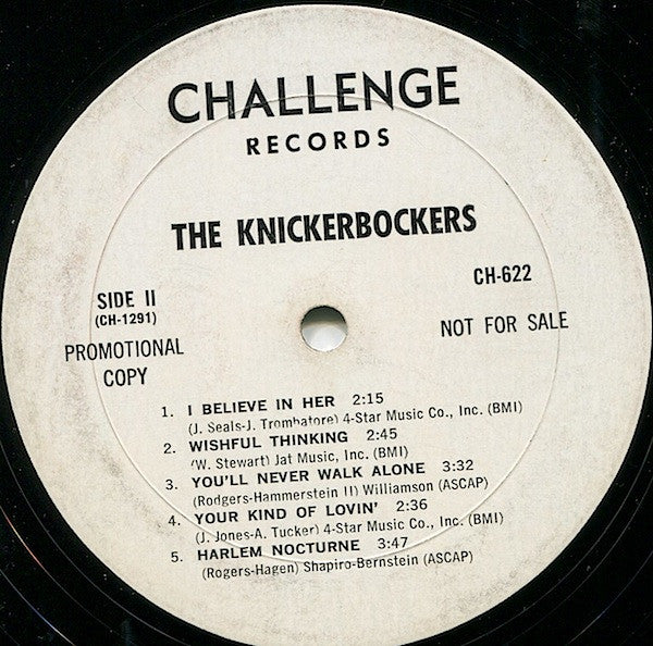 The Fabulous Knickerbockers* : Lies (LP, Album, Mono, Promo)