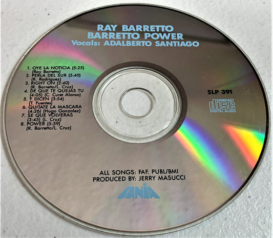 Ray Barretto - Barretto Power vinyl record, CD (Near Mint (NM or M-)) | Lulo Records