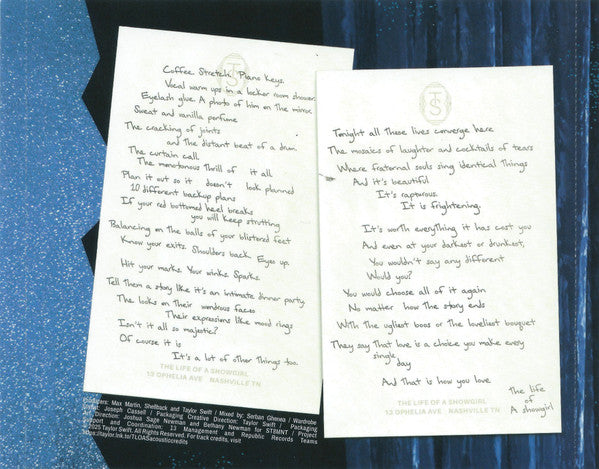 Taylor Swift : Opalite (Life Is A Song Acoustic Version) (CD, Single)