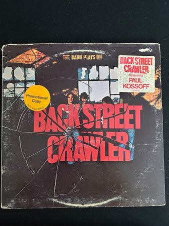 Back Street Crawler : The Band Plays On (LP, Album, Promo, PR-)