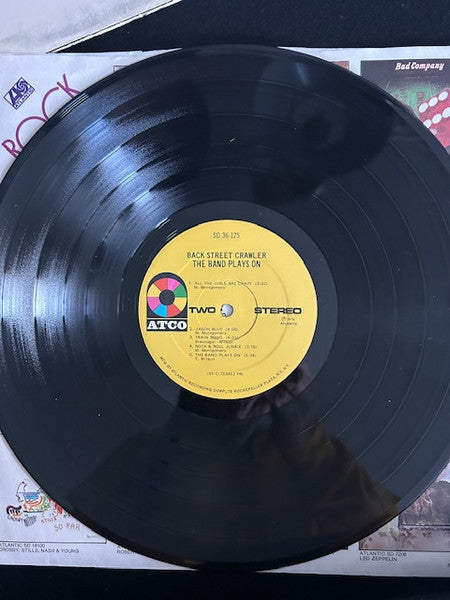Back Street Crawler : The Band Plays On (LP, Album, Promo, PR-)