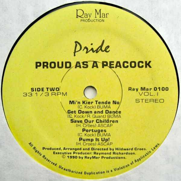 Pride (11) : Proud As A Peacock (LP, Album)