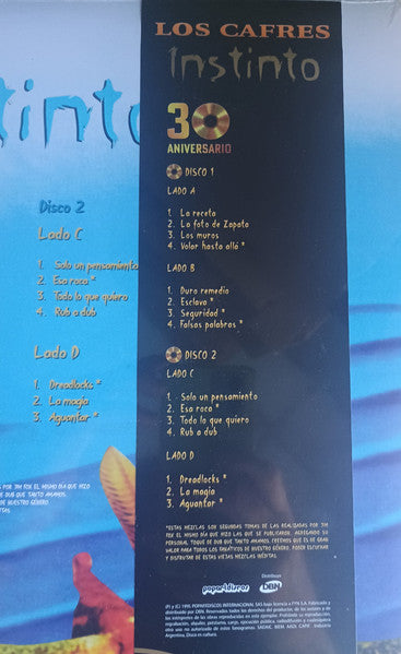 Los Cafres : Instinto (30 Aniversario) (2xLP, Album, Dlx, RE, RM)