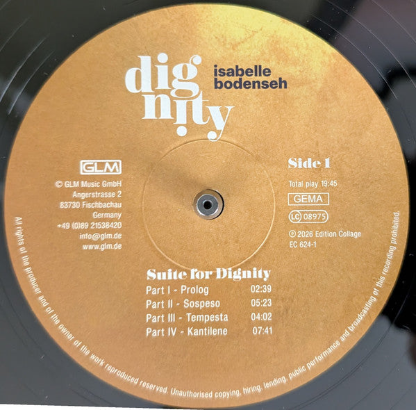 Isabelle Bodenseh : Dignity (LP, Album, 180)