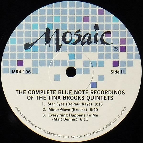 Tina Brooks : The Complete Blue Note Recordings Of The Tina Brooks Quintets (4xLP, Album, Comp + Box, Ltd, Num)