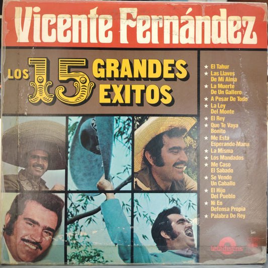 Vicente Fernandez : Los 15 Grandes Éxitos  (LP, Comp)