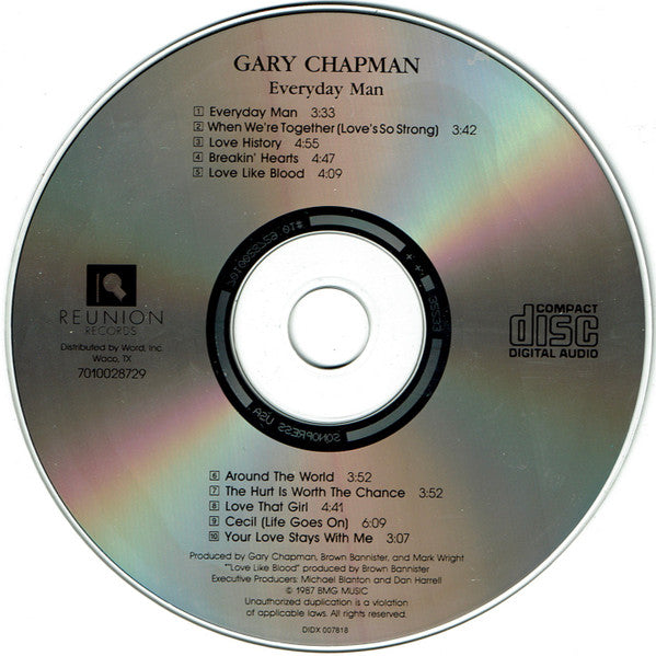 Gary Chapman : Everyday Man (CD, Album, RE, Son)