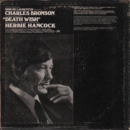 Herbie Hancock - Death Wish (Original Soundtrack Recording) vinyl record, LP (Near Mint (NM or M-)) | Lulo Records