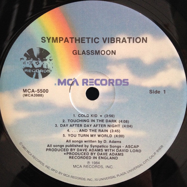 Glass Moon : Sympathetic Vibration (LP, Album, Pin)