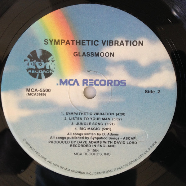 Glass Moon : Sympathetic Vibration (LP, Album, Pin)