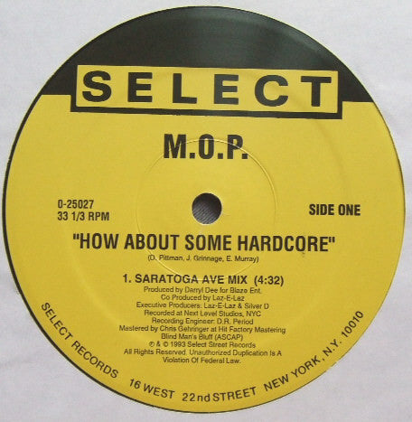 M.O.P. : How About Some Hardcore (12")