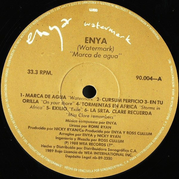 Enya : Watermark (LP, Album)
