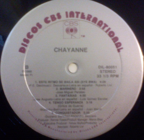 Chayanne : Chayanne (LP, Album)