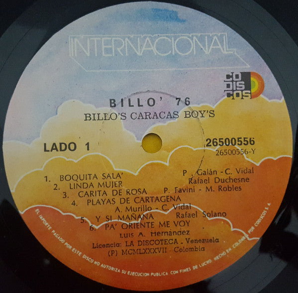 Billo's Caracas Boys : Billo'76 (LP)