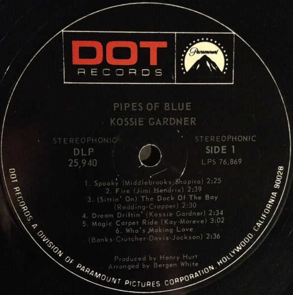 Kossi Gardner : Pipes Of Blue (LP, Album)