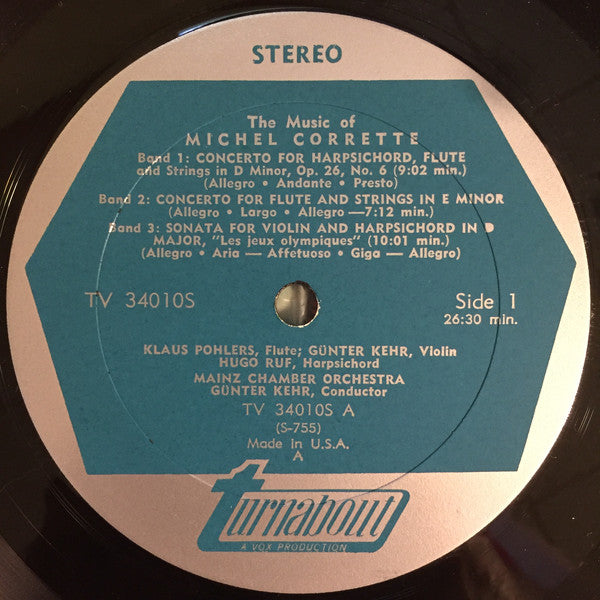Michel Corrette : The Music Of Michel Corrette (LP, Album)
