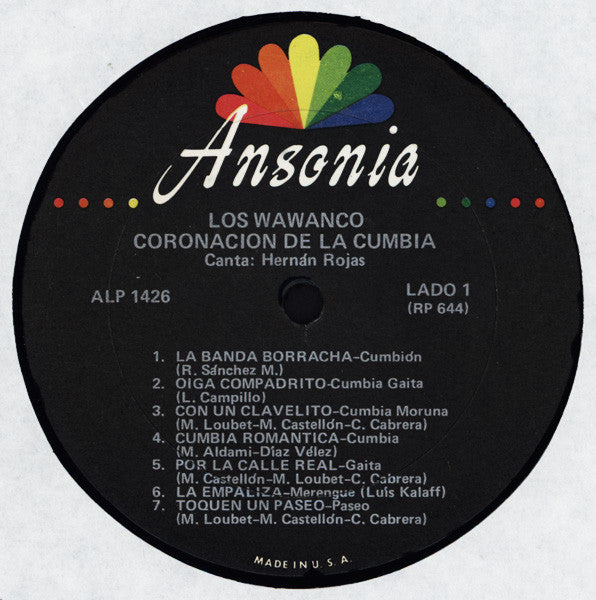 Los Wawanco : Cumbias (LP, Album, Mono)