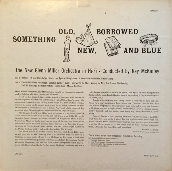 The New Glenn Miller Orchestra : Something Old, New, Borrowed, And Blue (LP, Album, Mono)