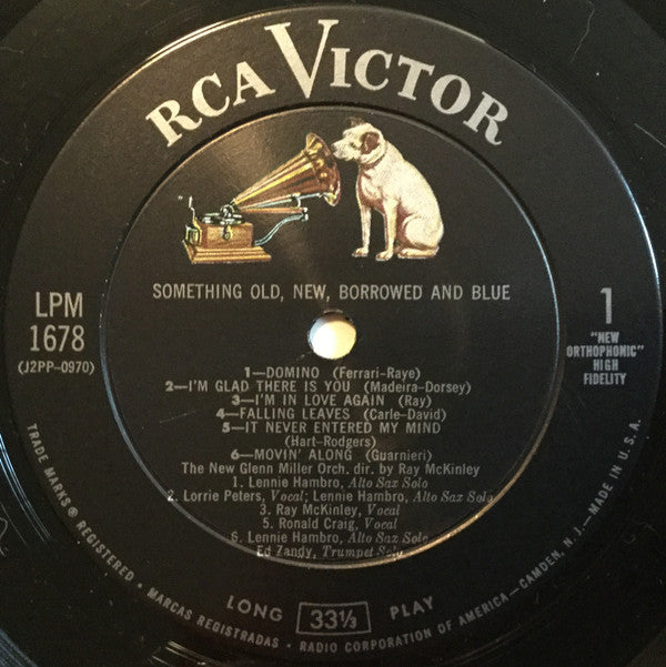The New Glenn Miller Orchestra : Something Old, New, Borrowed, And Blue (LP, Album, Mono)