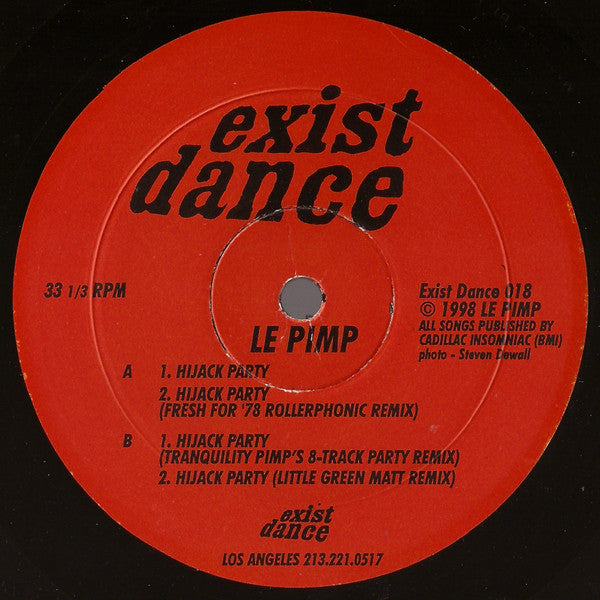 Le Pimp : Hijack Party (12", Single)