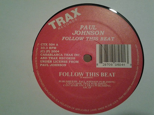 Paul Johnson : Follow This Beat (12")