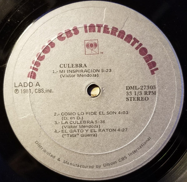 Culebra* : Culebra (LP, Album)