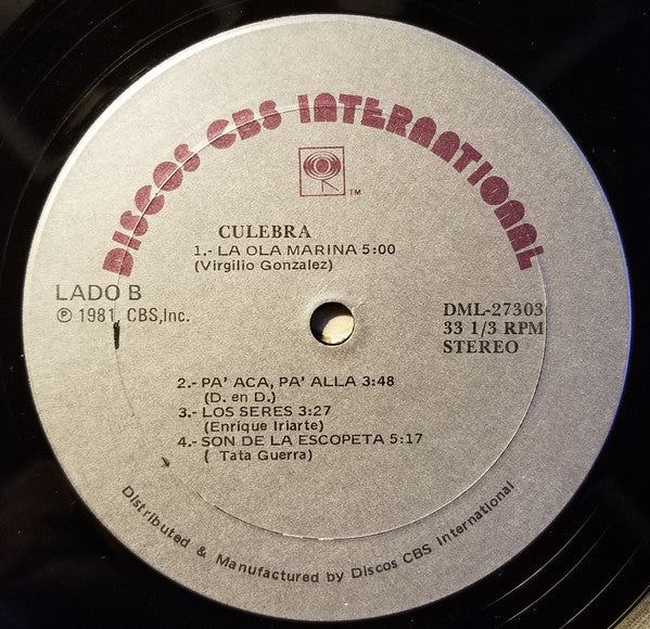 Culebra* : Culebra (LP, Album)