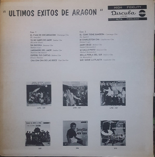 Orquesta Aragon : Ultimos Exitos De Aragon (LP, Comp, Mono, Hig)