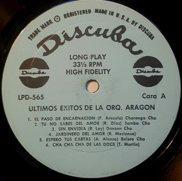 Orquesta Aragon : Ultimos Exitos De Aragon (LP, Comp, Mono, Hig)