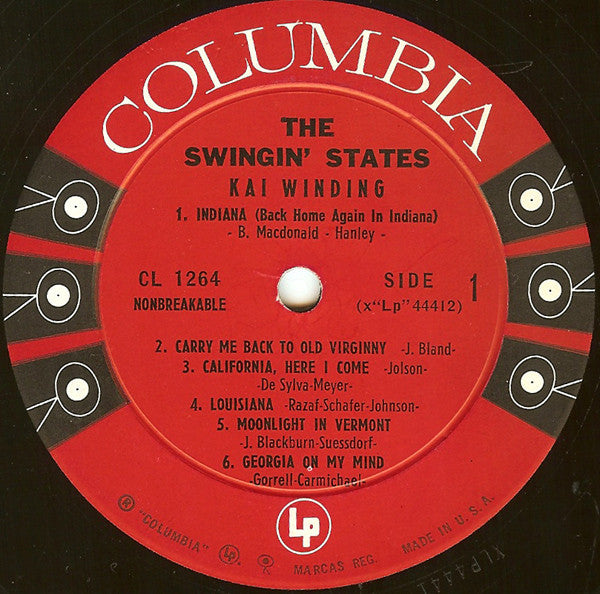 The Kai Winding Orchestra : The Swingin' States (LP, Album, Mono)