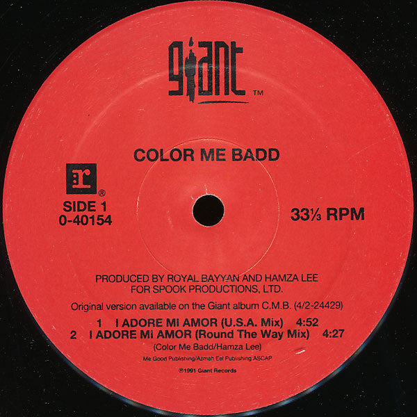 Color Me Badd : I Adore Mi Amor (12", Maxi)