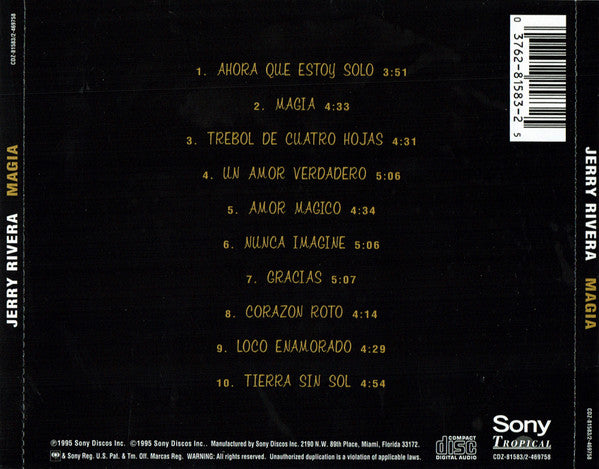 Jerry Rivera : Magia (CD)