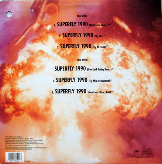 Curtis Mayfield And Ice-T - Superfly 1990 vinyl record, 12" (Mint (M)) | Lulo Records