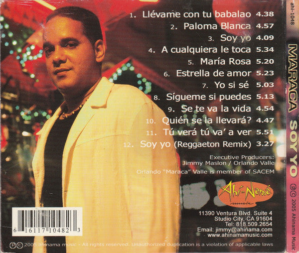 Maraca* : Soy Yo (CD, Album, Dig)