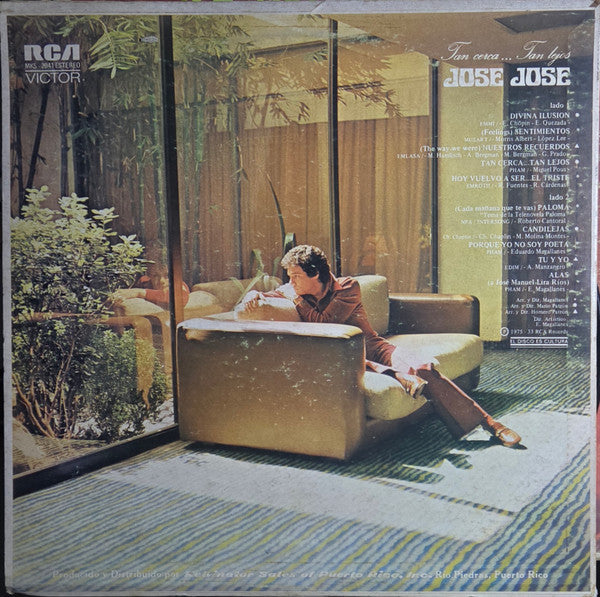 Jose Jose* : Tan Cerca...Tan Lejos (LP, Album)