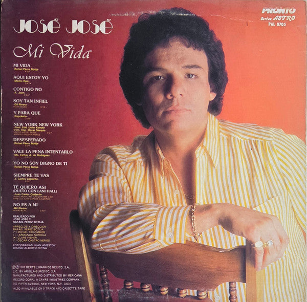 José José : Mi Vida (LP, Album)