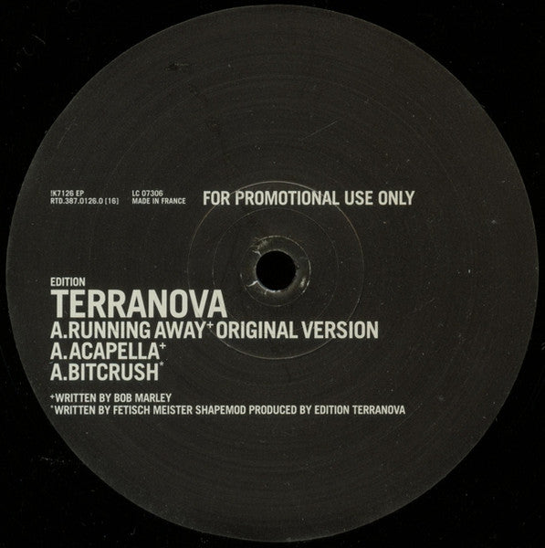 Terranova : Running Away (12", EP, Promo)