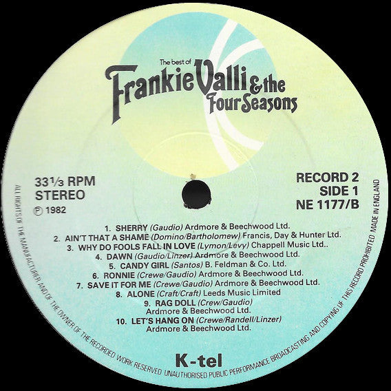 The Four Seasons : The Best Of Frankie Valli & The Four Seasons Vol.2 (LP, Comp)