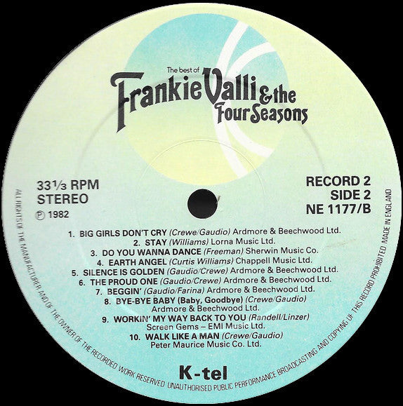 The Four Seasons : The Best Of Frankie Valli & The Four Seasons Vol.2 (LP, Comp)