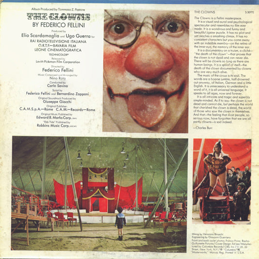 Nino Rota : The Clowns (LP, Album)