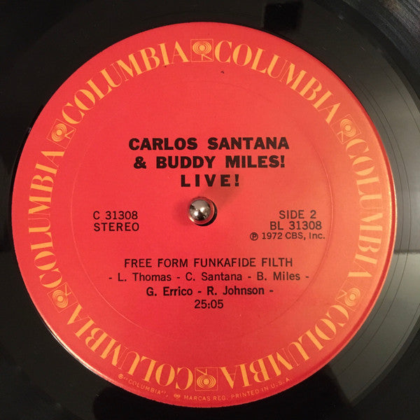 Carlos Santana & Buddy Miles : Carlos Santana & Buddy Miles! Live! (LP, Album, Pit)