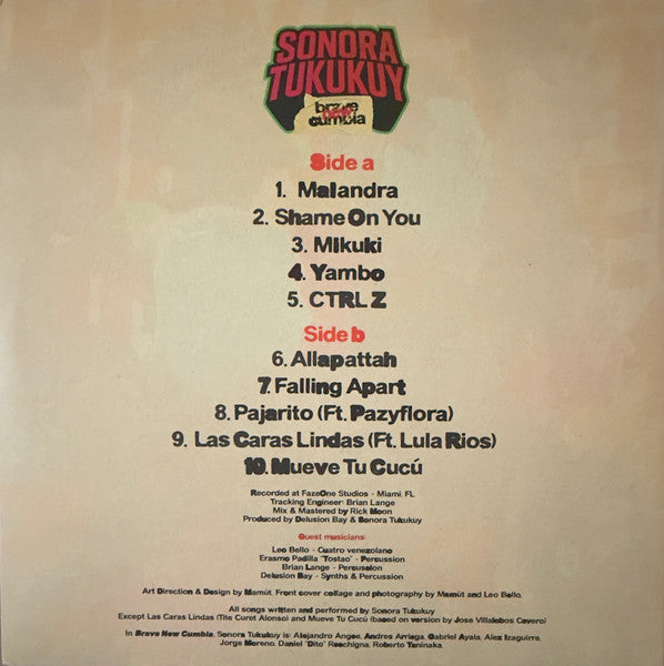 Sonora Tukukuy : Brave New Cumbia (LP, Album)